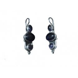 Earring0033-Nice Earring made with Beautiful Amethyst Stone and Silver